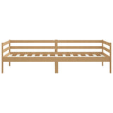 ZNTS Day Bed without Mattress Honey Brown Solid Wood Pine 90x200cm 806933