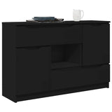 Sideboard with Drawer Black 100 x 30 x 65.6 Engineered Wood 888788