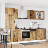 ZNTS 8 Piece Kitchen Cabinet Set Kalmar Old Wood Engineered Wood 3314819