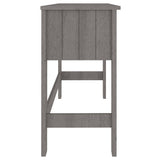 Desk HAMAR Light Grey 110x40x75 cm Solid Wood Pine 340459