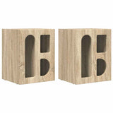 Bedside Table 2 pcs Sonoma Oak 40 x 35 x 50 cm Engineered Wood 891249