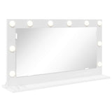 Vanity Mirror White 80 x 45 x 18 cm Glass and Engineered wood 868317