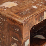 End Table with Shelf Brown 40 x 32 x 46 cm Solid Reclaim Wood 4104552