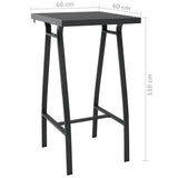 Garden Bar Set Black Steel Medium Durable Garden Bar Set 3073572