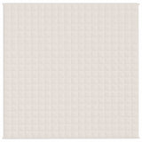 Weighted Blanket Light Cream 200x200 cm 13 kg Fabric 350761