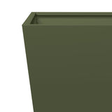 Garden Planters Olive Green 2 pcs 50x50x50 cm Steel 851073