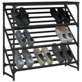 Shoe Rack Black 90x30x85 cm Engineered Wood 833428