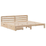 Bed Frame without Mattress 180x200 cm Super King Solid Wood Pine 3309854