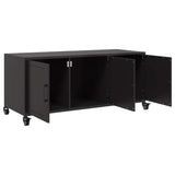 TV Cabinet Black 100.5x39x43.5 cm Steel 846644