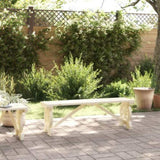 Garden Bench Natural wood Solid fir wood 115 cm Durable 365111