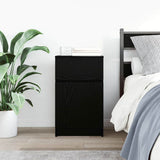 Bedside Cabinet Black 39x35x65 cm Engineered Wood 861321