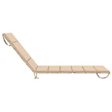 Sunlounger Cushion GEMERT 100% Polyester Cream 200 x 90 x 3 cm 948598