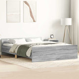 Bed Frame without Mattress Grey Sonoma 140x200 cm 3203752