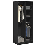 Wardrobe Black 80x50x200 cm Engineered Wood 3307757