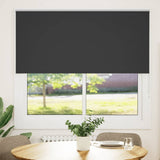 ZNTS Roller Blind Blackout Black 155x130 cm Fabric Width 151.6 cm Polyester 4010853