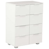 Sideboard High Gloss White 60x35x80 cm Engineered Wood 283712
