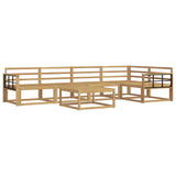 Outdoor Sofa Set 6 pcs White 79 x 79 x 37 cm Solid Acacia Wood 3386488