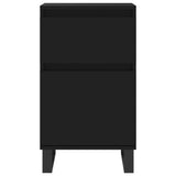 Sideboards 2 pcs Black 40x35x70 cm Engineered Wood 831167