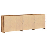 LED Sideboard Old Wood 202 x 37 x 67 cm Engineered Wood 3333112
