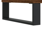 ZNTS 3 Piece Bathroom Furniture Set Brown Oak Engineered Wood 3190314