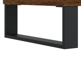 ZNTS 3 Piece Bathroom Furniture Set Brown Oak Engineered Wood 3190314