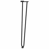 hairpin legs for console tables for Console Table 4 pcs Black 72 cm Solid Steel 4012424