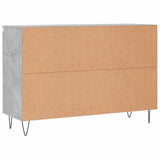Sideboard Concrete Grey 101.5x35x70 cm Engineered Wood 827208