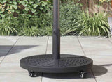 Parasol Base Art Deco Black 45 x 39.5 cm Iron 42002568