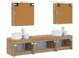 Bathroom Cabinet Set 5 pcs Artisan Oak Engineered Wood 3406446