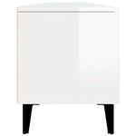 ZNTS TV Cabinet High Gloss White 180x31.5x40 cm Engineered Wood 816266