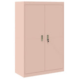 Storage Cabinet 2 pcs Pink 90 x 40 x 210 cm Steel Lockable 3438724