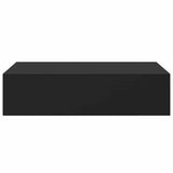 Wall-mounted Drawer Shelf Black 40x23.5x10cm MDF 330243