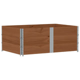 Pallet Collars 3 pcs Brown 150x100 cm Solid Wood Pine 3295385