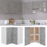 Hanging Corner Cabinet Lyon Concrete Grey 57x57x60 cm Engineered Wood 806394