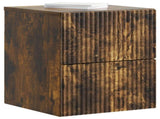 Wall-Mounted Bedside Cabinet Smoked Oak 33 x 34.5 x 40 cm 898475