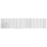152037 Gabion Raised Bed Galvanised Iron 470x50x100 cm