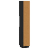 Bathroom Cabinet with Open Shelf HOORN Black 30 x 31 x 187 cm 897256