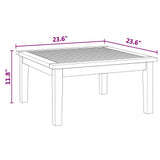 Garden Table Brown Solid Teak wood 42006400