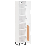 Highboard White 34.5x34x180 cm Engineered Wood 3199129