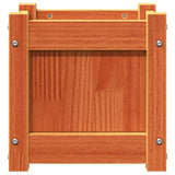 Garden Planters 2 pcs Wax Brown Solid Wood Pine 837399
