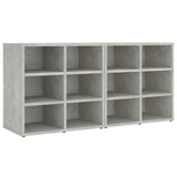 Shoe Cabinets 2 pcs Concrete Grey 52.5x30x50 cm 808693