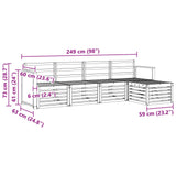 Outdoor Sofa Set 5 pcs Natural 3384220