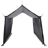 Camping Tarp with Mesh Walls Grey and Orange 270 x 210 x 210 cm 42028569