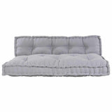 Sofa Cushion 2 pcs Grey Fabric 4019099