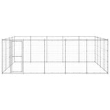 Outdoor Dog Kennel Galvanised Steel 24,2 m 3082319