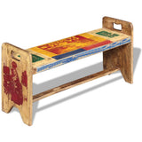 Cola Bench Solid Reclaimed Wood 100x30x50 cm 243457