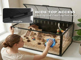 Hamster Cage Steel Chewproof with Openable Top, Deep Burrow for Dwarf Syrian Hamster, Gerbil, Rats, T3398P617034