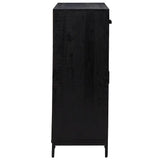 Shoe Rack Black 75x40x110 cm Solid Pinewood 349934