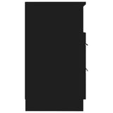 Bedside Cabinets 2 pcs Black Engineered Wood 811235