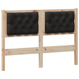 Headboard Other Brown and black 135 cm Solid pine wood 879016